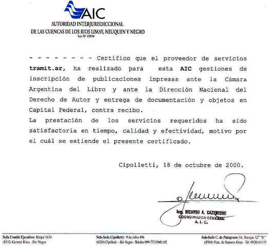 Certificación de AIC